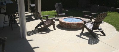 outdoor concrete project backyard