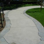 stamped concrete pathway ca