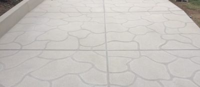 etched concrete driveway